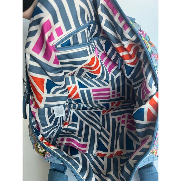 Vera Bradley Purse Hadley East West Tote In PAINTED MEDALLIONS - Picture 7 of 13